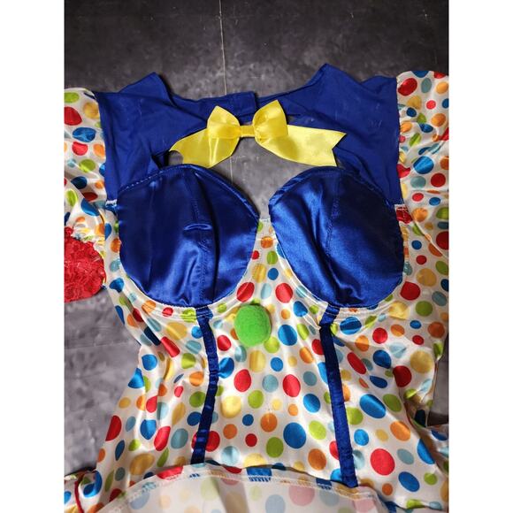 Spirit Halloween Pennywise Clown Costume Womens M Sexy Tulle Skirt Dress Horror - Picture 3 of 11